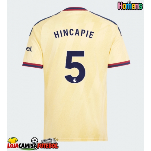 Camisa de Futebol Arsenal Piero Hincapie #5 Equipamento Alternativo 2026-27 Manga Curta